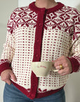 Oversized Maeve Cardigan - Red