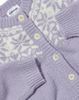 Hanna Fair Isle Cardigan - Lavender