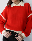 Archie Pullover - Poppy Red