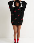 Bellamy Mini Dress - Black Cherry