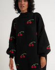 Bellamy Mini Dress - Black Cherry