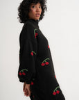 Bellamy Mini Dress - Black Cherry