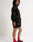Bellamy Mini Dress - Black Cherry