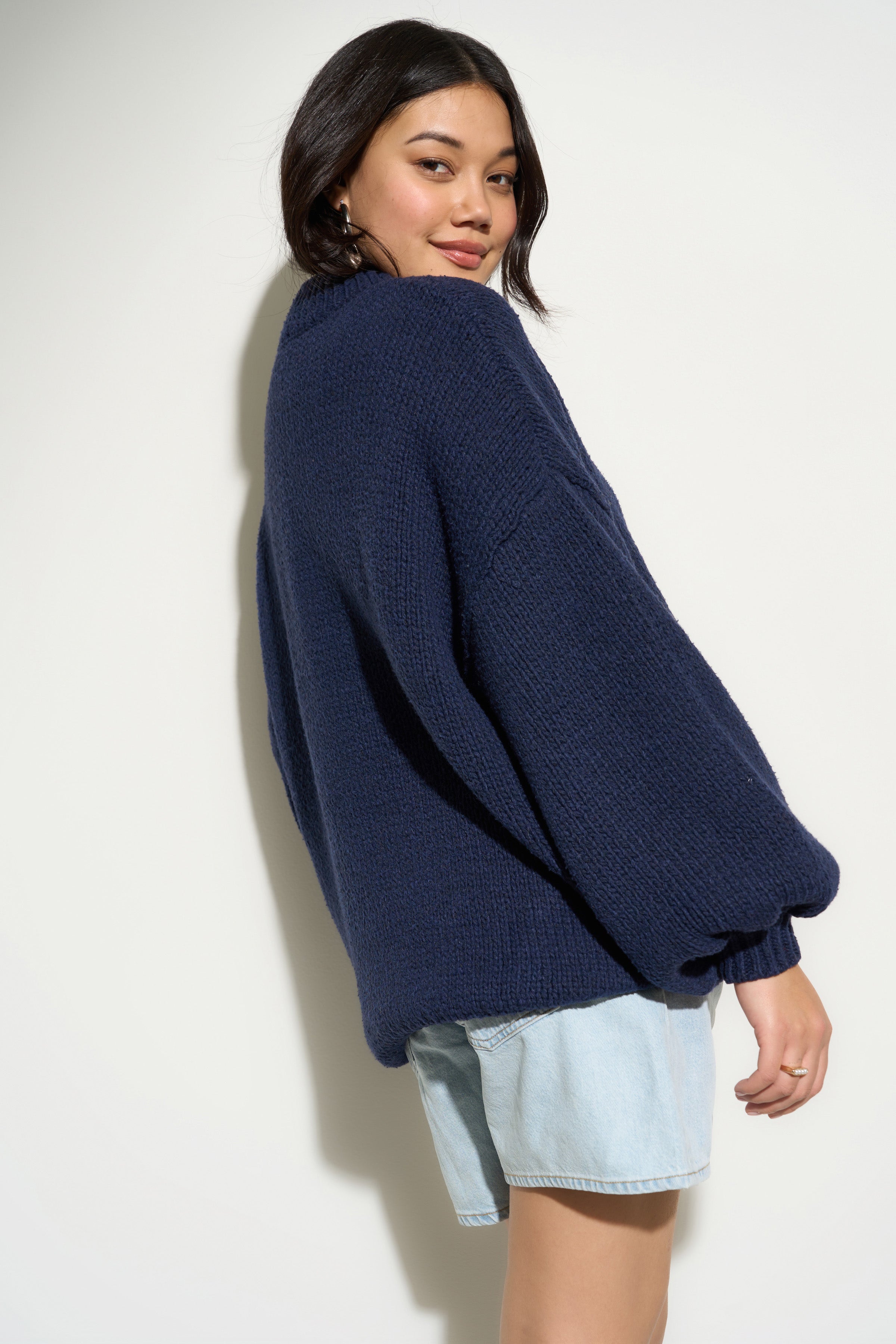 Callahan Knitwear Dayna Chunky Knit shops Sweater