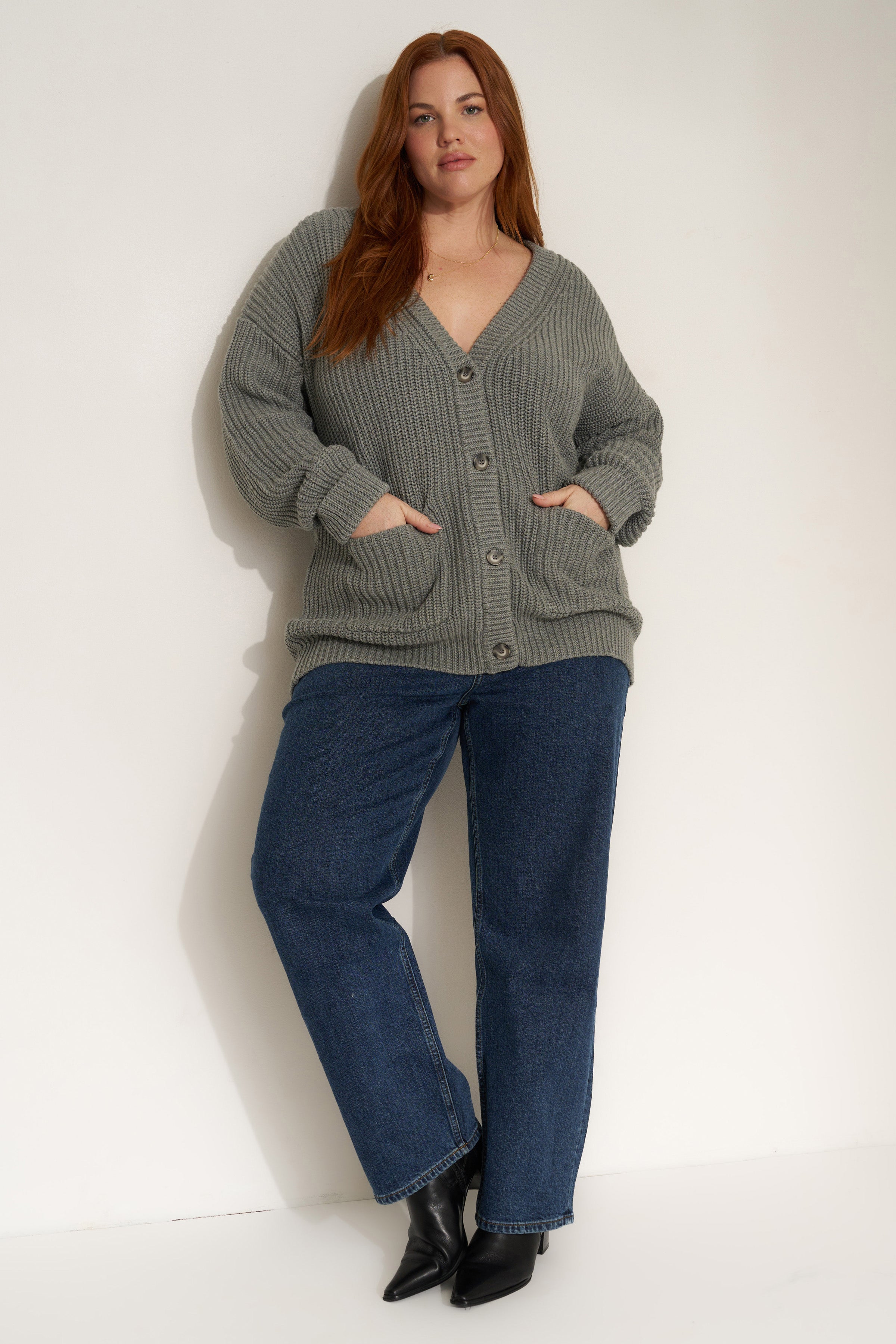 h*o様 [完売品]T/C CREW COMPACT CARDIGAN　グレー The Cardigan - Heather Grey – Callahan Knitwear