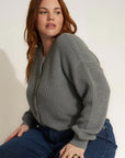 The Crop Cardi - Heather Grey
