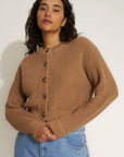 The Crop Cardi - Camel