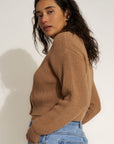 The Crop Cardi - Camel
