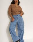 The Crop Cardi - Camel