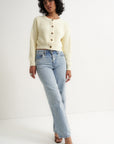 The Crop Cardi - Creme