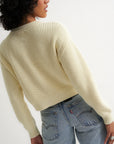 The Crop Cardi - Creme