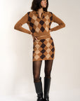 Dawn Mini Skirt - Chocolate