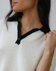 Doris Oversized Polo - Creme