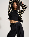 Fiona Cardigan - Black & White