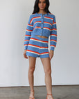 Fiona Set - Capri Blue Stripe