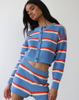 Fiona Set - Capri Blue Stripe