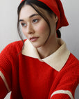 Handkerchief Scarf - Poppy Red