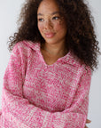 Dahlia Pullover - Raspberry