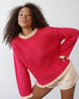 Ivy Pullover - Raspberry