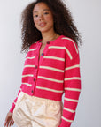 Fiona Cardgain - Raspberry Stripe