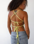 Papillion Crochet Cami - Banana
