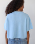 Slate Rib Cardi - Ice Blue