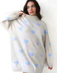 Bellamy Mini Dress - Sky Hearts
