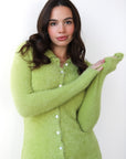 Wren Lash Mini Dress - Lime