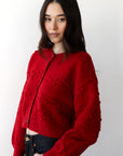 Jolie Cardigan - Cherry