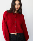 Jolie Cardigan - Cherry