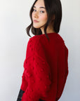 Jolie Cardigan - Cherry