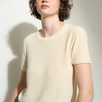 The Knit Tee - Creme