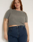 The Knit Tee - Heather Grey