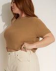 The Knit Tee - Camel