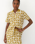 Leonor Crochet Mini Skirt - Bronze