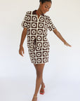 Leonor Crochet Mini Skirt - Chocolate
