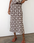 Leonor Crochet Maxi Skirt - Chocolate