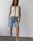 Mala Stitch Tank - Creme