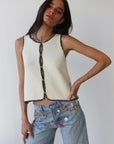 Mala Stitch Tank - Creme