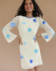 Mar Mini Dress - Capri Blue