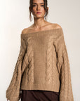 Melanie Cableknit Pullover - Raw Umber