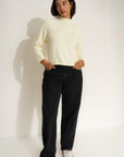 The Mock Neck - Creme