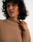 The Mock Neck - Camel