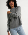 The Mock Neck - Heather Grey