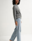 The Mock Neck - Heather Grey