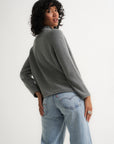 The Mock Neck - Heather Grey