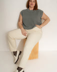 The Muscle Tee - Heather Grey