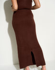 Mina Maxi Skirt - Espresso