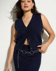 Mina Vest - Navy