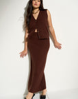 Mina Maxi Skirt - Espresso